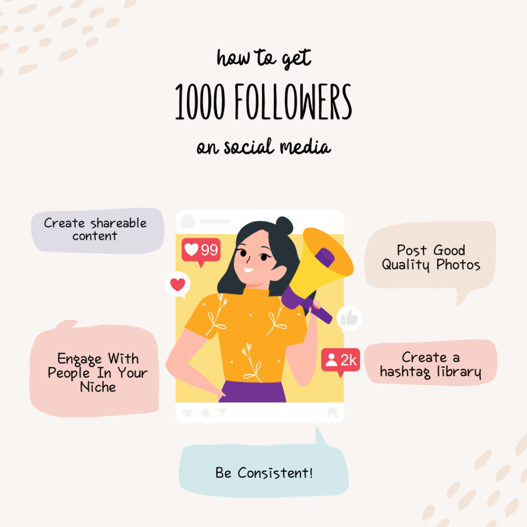 How To Get 1000 Followers on Social Media 