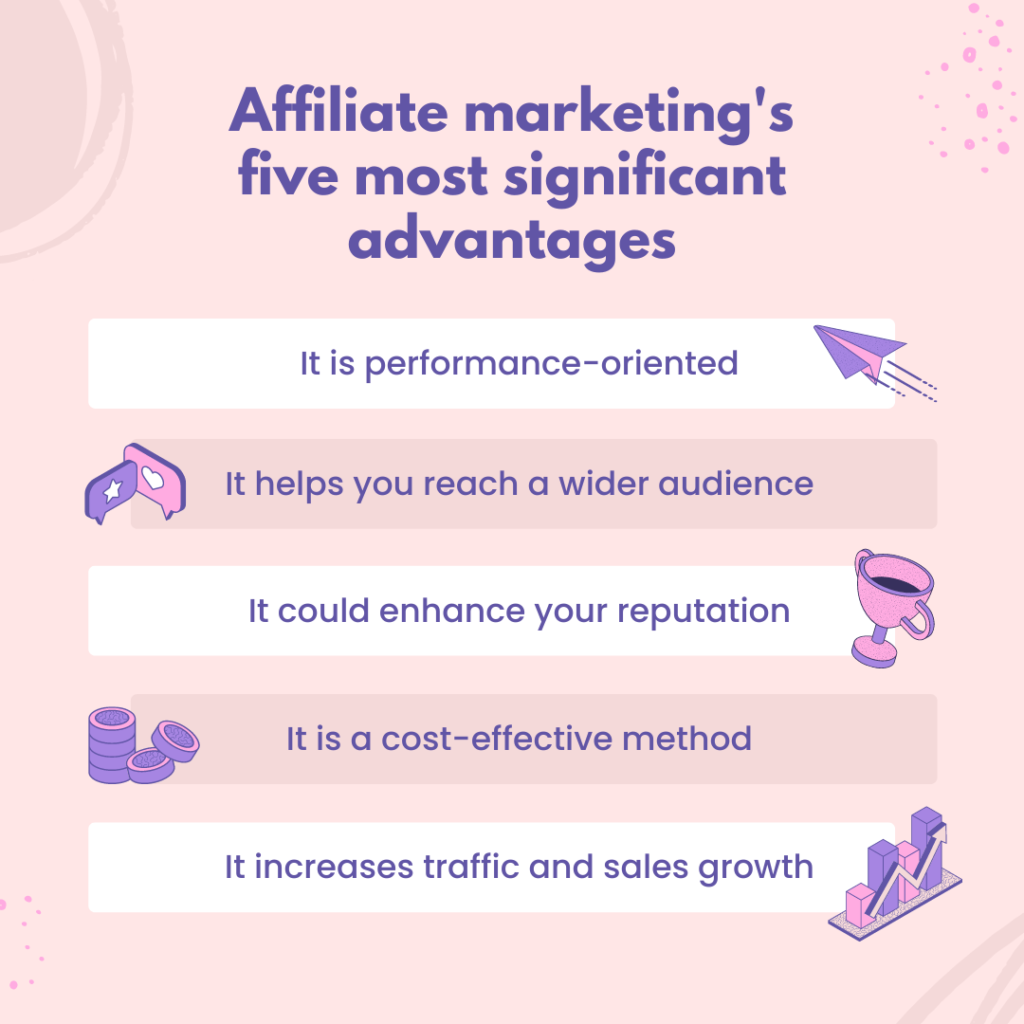 Affiliate Marketing's 5 Most Significant Advantages 